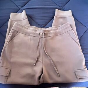 32 Degrees Women's Tan Scuba Cargo Joggers